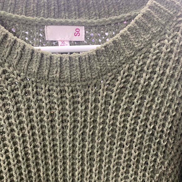 SO Army Green Sweater size XL - Picture 3 of 5